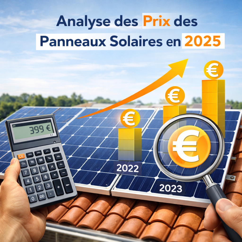 Analyse des prix des panneaux solaires en 2025 avec évolution des coûts photovoltaïques